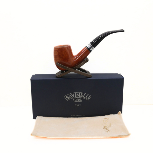 Savinelli Minerva 606 Smooth Natural 6mm Fishtail Pipe (SAV1808)