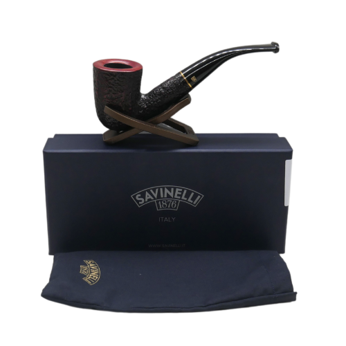 Savinelli Roma 611 Rustic KS 6mm Fishtail Pipe (SAV1862)