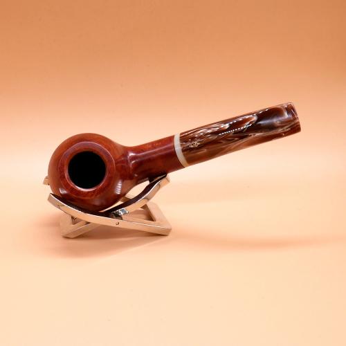 Savinelli Dolomiti 673 Smooth Light Brown 9mm Filter Fishtail Pipe (SAV1885)