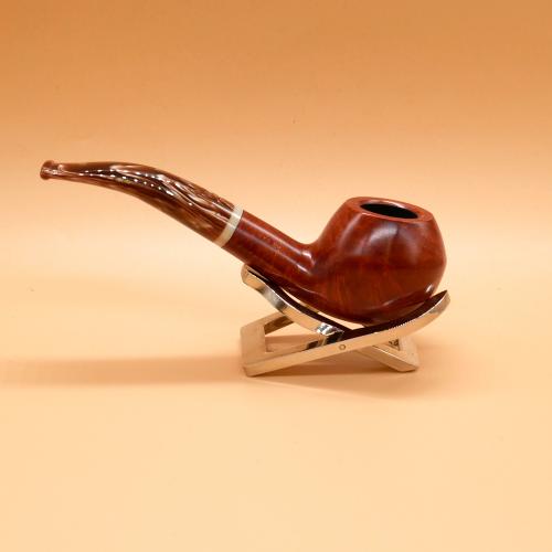 Savinelli Dolomiti 673 Smooth Light Brown 9mm Filter Fishtail Pipe (SAV1885)