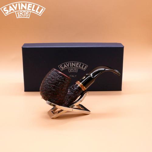 Savinelli Porto Cervo 614 Rustic 6mm Fishtail Pipe (SAV1887)