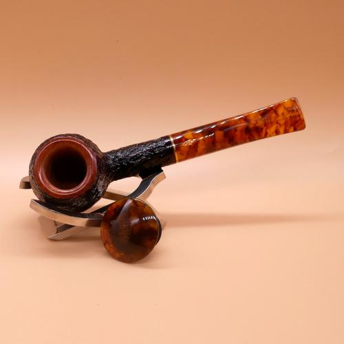 Savinelli Tortuga 207 Rustic Straight 6mm Fishtail Pipe (SAV1895)