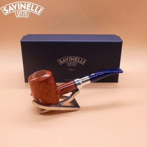 Savinelli Eleganza Smooth 310 Natural Poker 6mm Filter Fishtail Pipe (SAV1901)