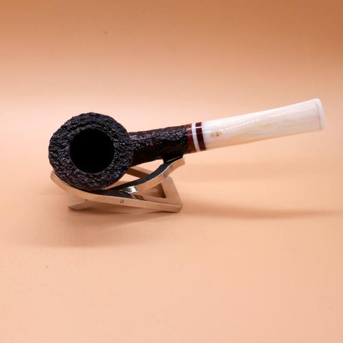 Savinelli Avorio 920 Rustic Brown 6mm Filter Fishtail Pipe (SAV1902) (End of Line)