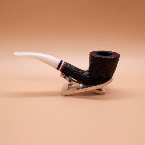 Savinelli Avorio 920 Rustic Brown 6mm Filter Fishtail Pipe (SAV1902) (End of Line)