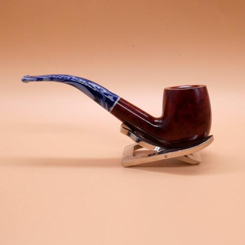 Savinelli Oceano Burgundy 606 Smooth Bent Billiard 6mm Filter Pipe (SAV1906)