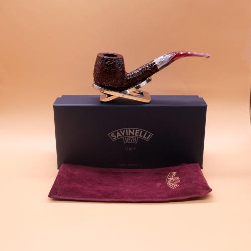 Savinelli Vigna 670 Rustic Bent 6mm Fishtail Pipe (SAV1913) (End of Line)