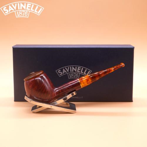 Savinelli Tortuga 207 Smooth Straight 6mm Fishtail Pipe (SAV1938)