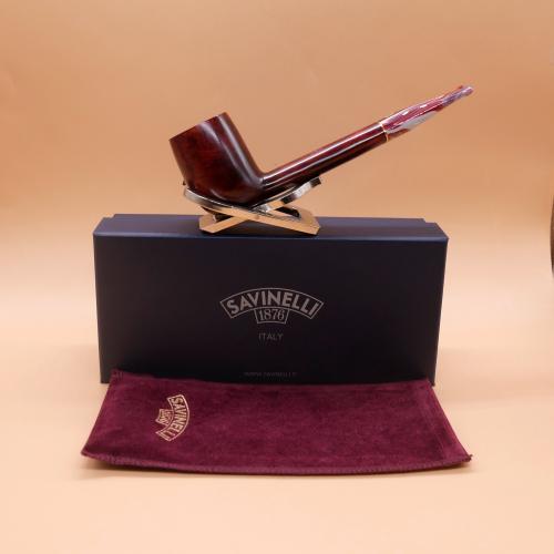 Savinelli Vigna 804 Smooth Straight 6mm Fishtail Pipe (SAV1969) (End of Line)