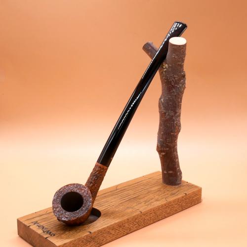 Savinelli Churchwarden 921 Brownblast Bent 6mm Fishtail Pipe (SAV1974)