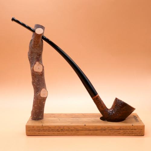 Savinelli Churchwarden 921 Brownblast Bent 6mm Fishtail Pipe (SAV1974)
