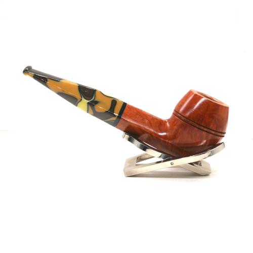 Savinelli Paloma 510 Smooth Brown 9mm Filter Fishtail Pipe (SAV2033)