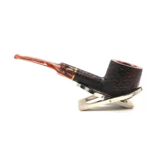 Savinelli Roma Lucite 122 Rustic 6mm Filter Half Bent Pot Fishtail Pipe (SAV2043)