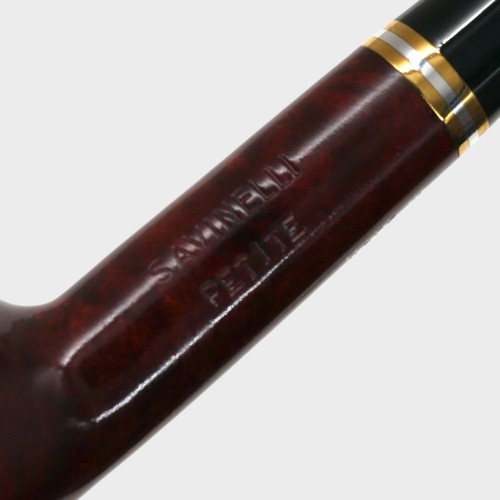 Savinelli Petite 105 Smooth Straight 3mm Filter Fishtail Pipe (SAV2118)