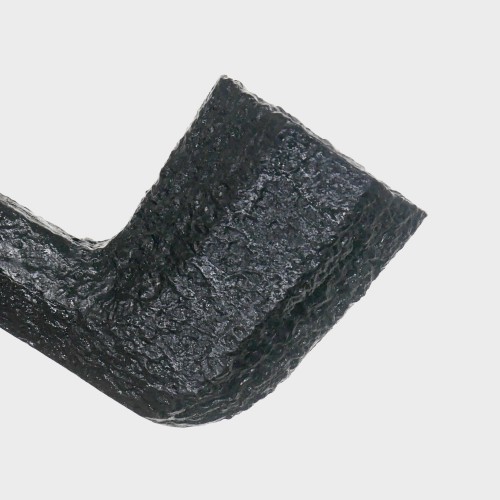 Savinelli Ottagono Sandblast Black Straight 6mm Filter Fishtail Pipe (SAV2137)
