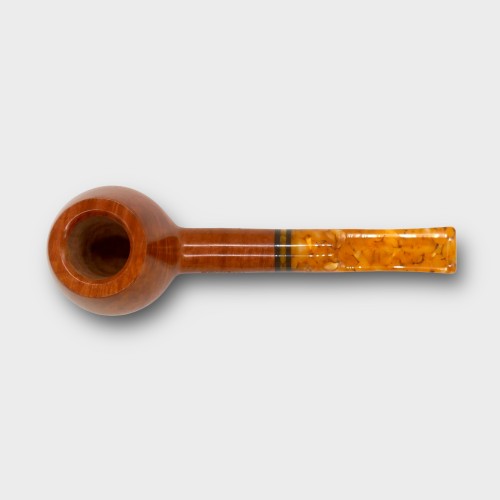 Savinelli Miele 344 Smooth Straight Honey 6mm Filter Fishtail Pipe (SAV2140)