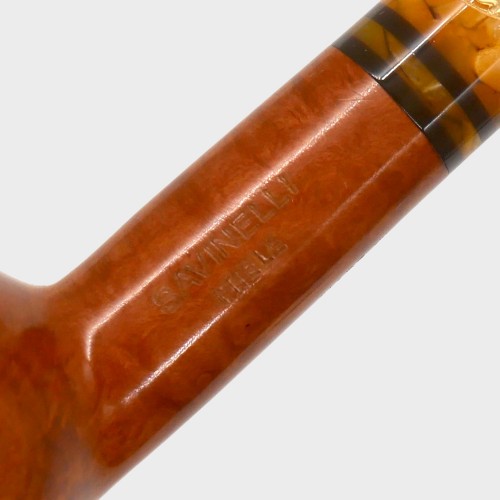 Savinelli Miele 344 Smooth Straight Honey 6mm Filter Fishtail Pipe (SAV2140)