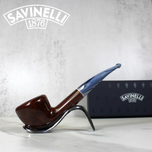 Savinelli Oceano Burgundy 316 Smooth Bent 6mm Filter Pipe (SAV489)