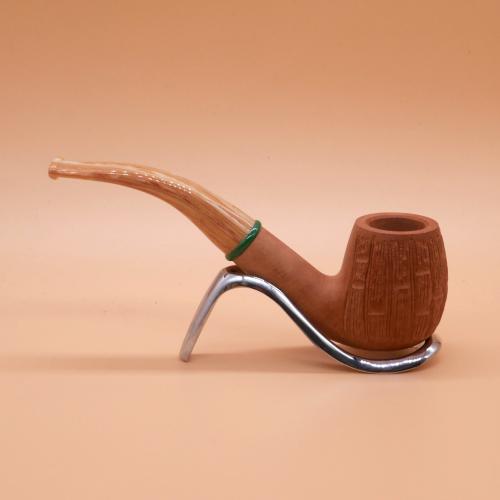 Savinelli Bamboo 602 Rustic 6mm Fishtail Pipe (SAV839) (End of Line)