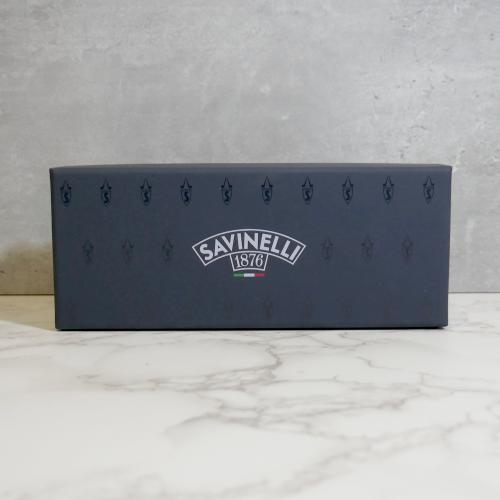 Savinelli Paloma 677 Rustic Black 6mm Filter Fishtail Pipe (SAV1311)