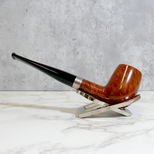 Stanwell Sterling Brown Polished 03 Silver Mounted Fishtail Pipe (ST142) - END OF LINE