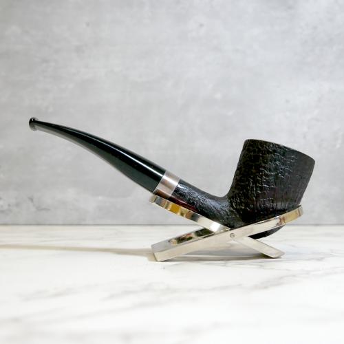 Stanwell Sterling Black Sandblast 140 Pipe (ST205) - END OF LINE