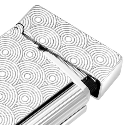 ST Dupont Lighter - Initial - Silver Palladium Cinatic