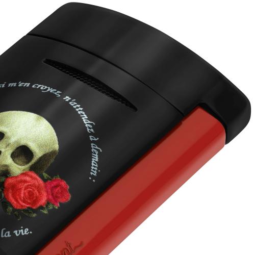 ST Dupont Lighter - Minijet - Memento Mori Black (Discontinued)