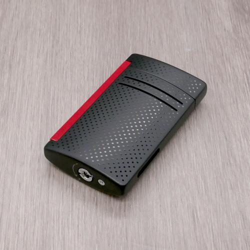 ST Dupont Lighter - Maxijet - Matt Black and Red