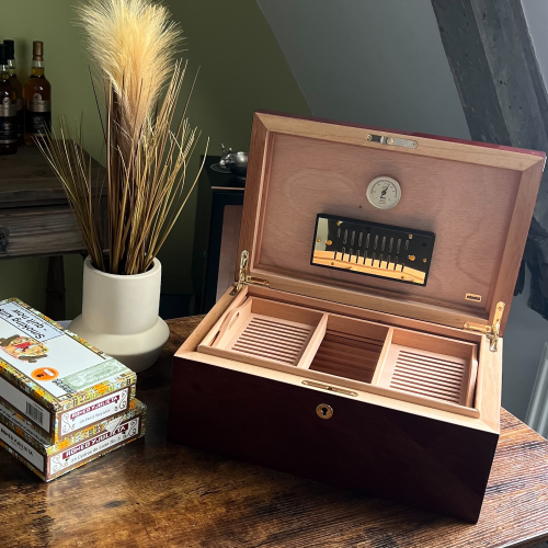 SLIGHT SECONDS Adorini Santiago Grande Deluxe Cigar Humidor - 150 Cigar Capacity (AD058)