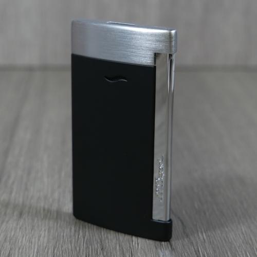 ST Dupont Lighter - Slim 7 Flat Flame Torch - Matt Black Finish