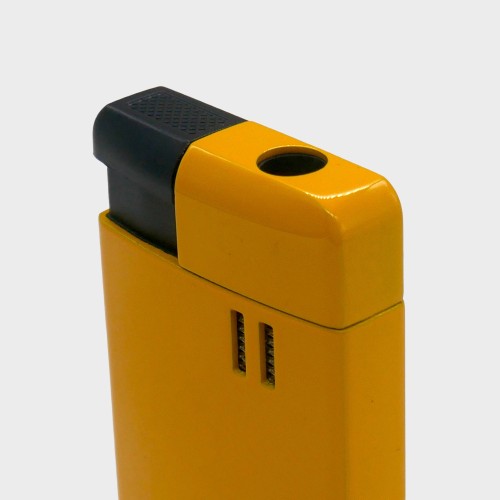 Cigarism Jet Flame Lighter, Cassette Style Cigar Cutter & Ashtray Gift Set - Yellow