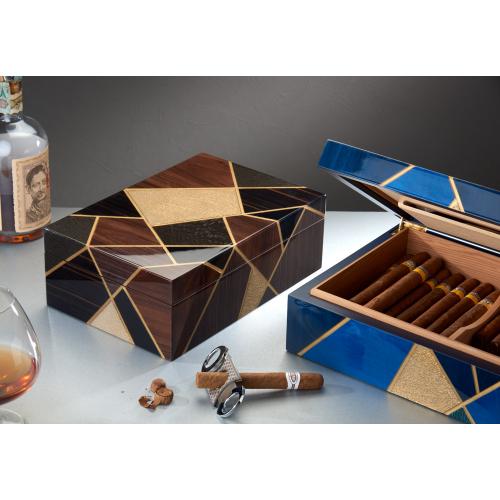 Morici Tellux Mediterraneo Cigar Humidor - 50 Cigar Capacity