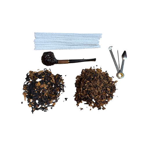 The Beginner&Acirc;�s Value Bundle Pipe Tobacco Sampler - Caro Brog Pipe & 2 x 10g
