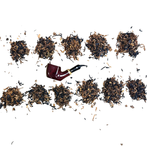The Ultimate Kopp Pipe Tobacco Sampler - Short Sitter Pipe & 11 x 5g
