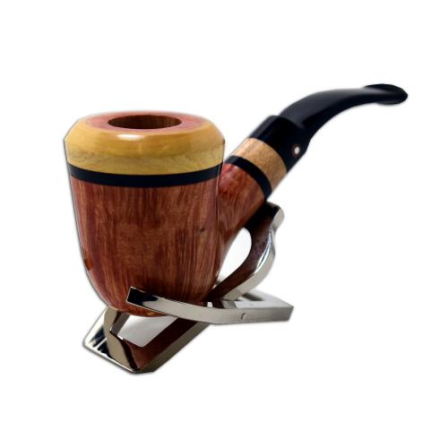 Tommaso Spanu Lemon Wood Bent Fishtail Pipe (ART0017)