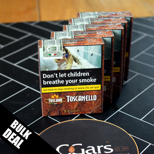 BUNDLE DEAL - Toscanello Cigar - 5 Packs of 5 (25 cigars)