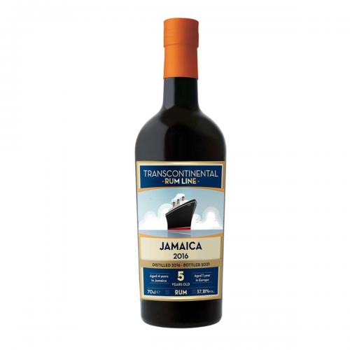 Transcontinental Rum Line Jamaica 2016 5 Year Old Rum - 57.18% 70cl