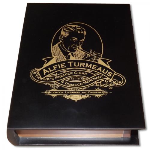 Turmeaus Book Cabinet - Custom Blend Havana Cigars - Black - 16 cigars