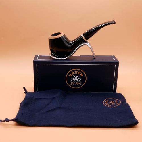 Vauen Pearl 161 Smooth Bent 9mm Filter Fishtail Pipe (VA741)