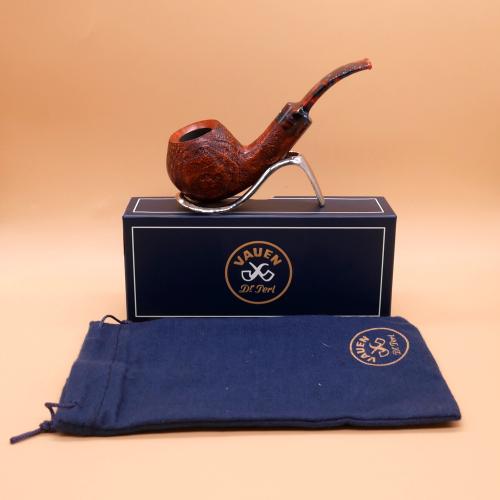 Vauen Harlekin 537 Rustic 9mm Filter Fishtail Pipe (VA1354)