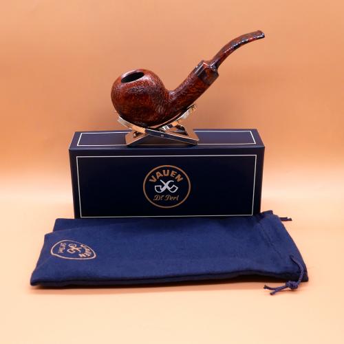 Vauen Harlekin 513 Rustic 9mm Filter Fishtail Pipe (VA1402)