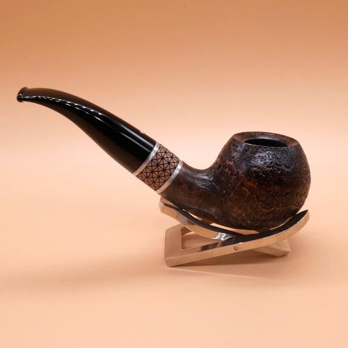Vauen Timber 537 Sandblasted 9mm Filter Fishtail Pipe (VA1496)