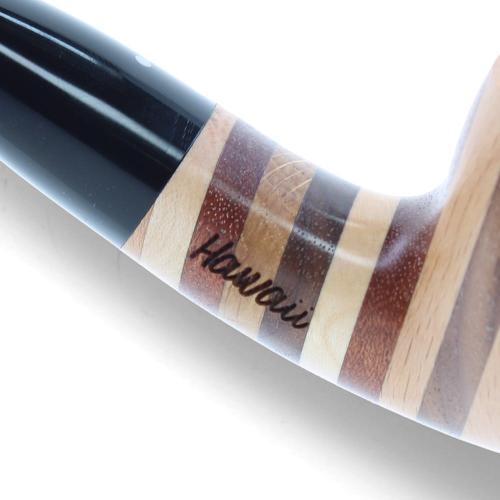 Vauen Hawaii 337 Smooth Striped 9mm Filter Fishtail Pipe (VA1586)