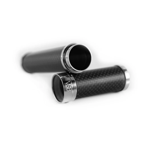 VSB London Matte Black Carbon Fibre & Stainless Steel 56 Ring Gauge Cigar Tube
