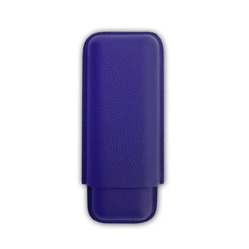 VSB London Two Finger Royal Blue Leather Cigar Case