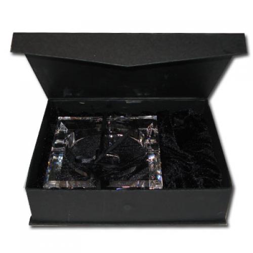Vector Crystal Ashtray - 4 cigar rest