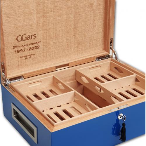 Villa Spa  - C.Gars Ltd 25th Anniversary Seleccion Orchant Humidor - 200 cigars capacity &Acirc;� Blue