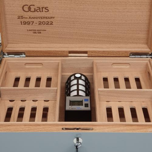 Villa Spa  - C.Gars Ltd 25th Anniversary Seleccion Orchant Humidor - 200 cigars capacity &Acirc;� Silver Grey