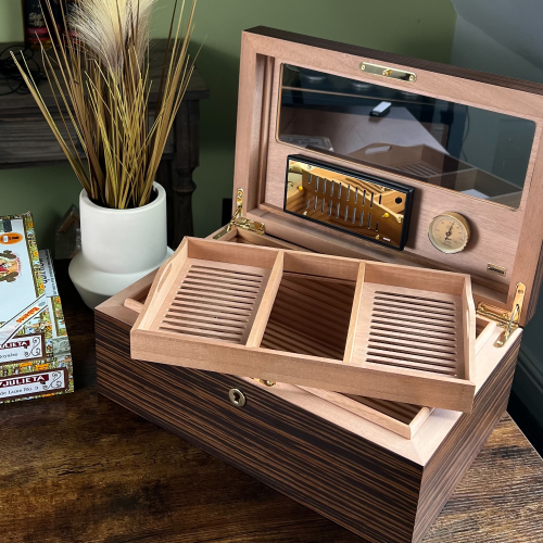 Adorini Vittoria Grande Deluxe Cigar Humidor - 100 Cigar Capacity (AD102)